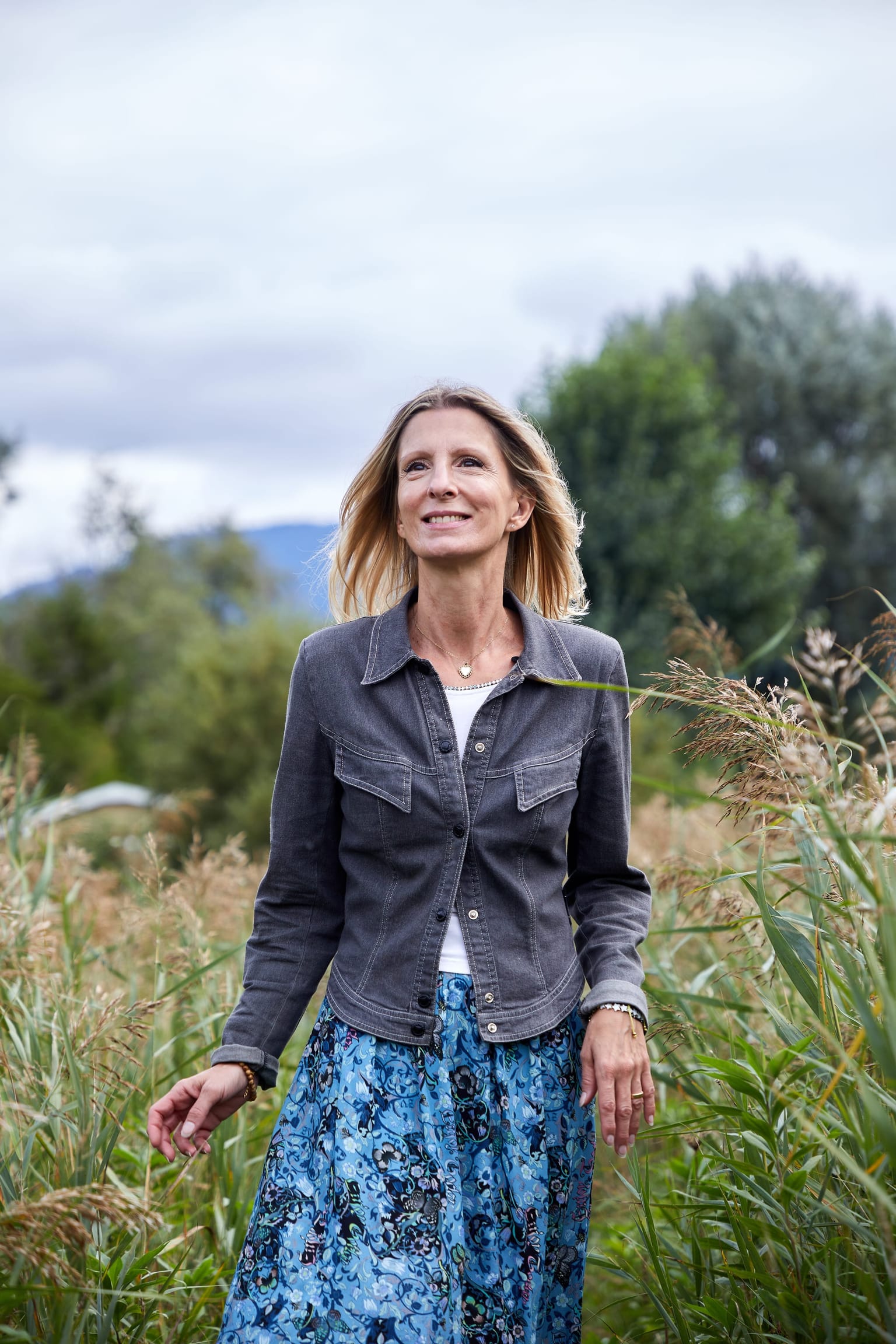 Laurence Germain en pleine nature